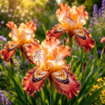 Bearded Iris Rhizomes, Perennial Ornamental Flower Roots, Vibrant Multicolored Blossoms, Ideal for Cottage Gardens, Naturalized Landscapes & Fresh Cut Bouquets
