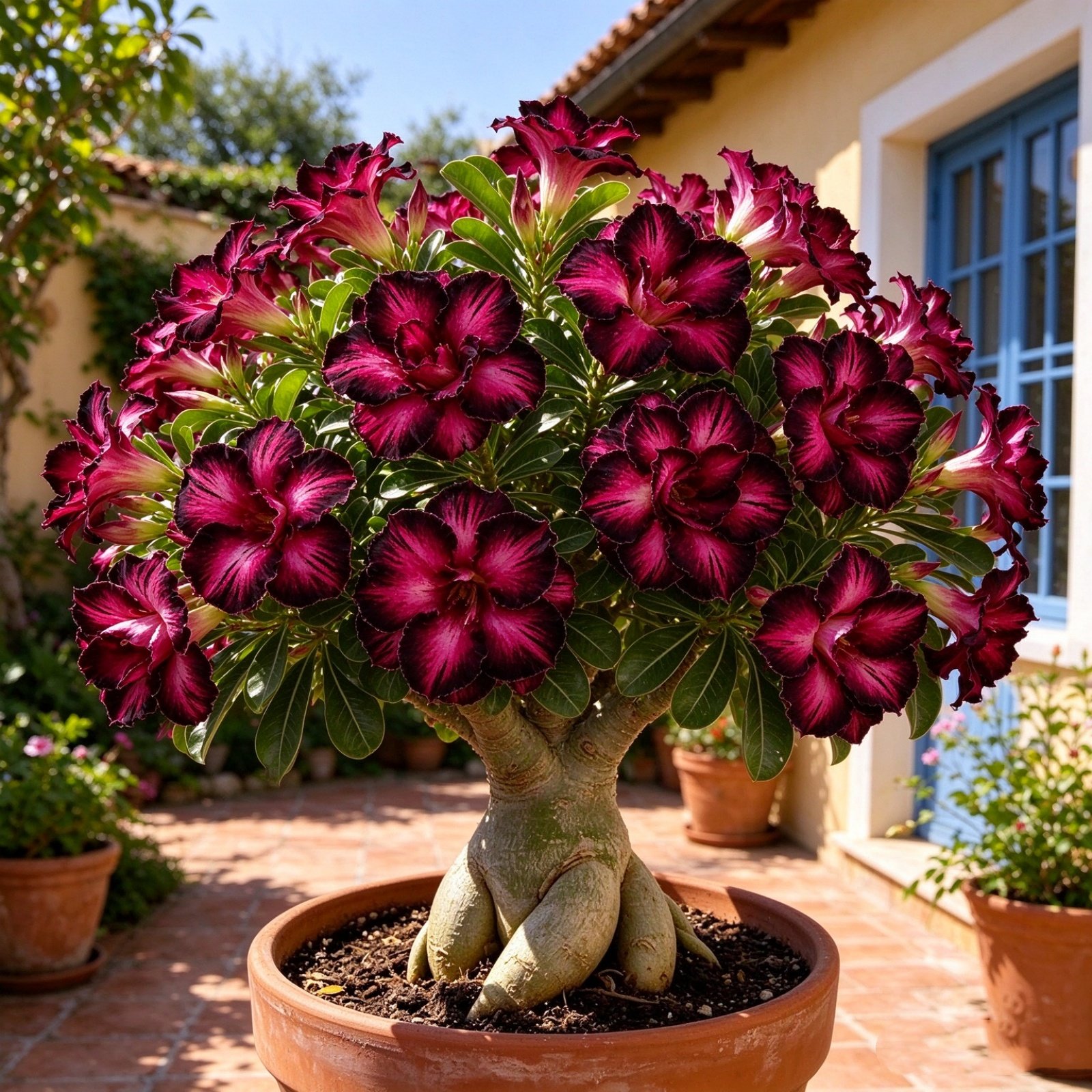 豆包 - 2026-09-28T142426.625 Adenium Obesum Desert Rose Seeds, Perennial Succulent Flower Plant, Bonsai Ornamental for Indoor Window & Outdoor Garden Planting - Image 1