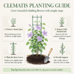 Clematis Bare Root Plants, Mixed Varieties Clematis Roots, Hardy Perennial Climbing Flower Vine for Trellis Fence Patio Garden, Easy to Grow - Image 7