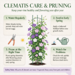 Clematis Bare Root Plants, Mixed Varieties Clematis Roots, Hardy Perennial Climbing Flower Vine for Trellis Fence Patio Garden, Easy to Grow - Image 8